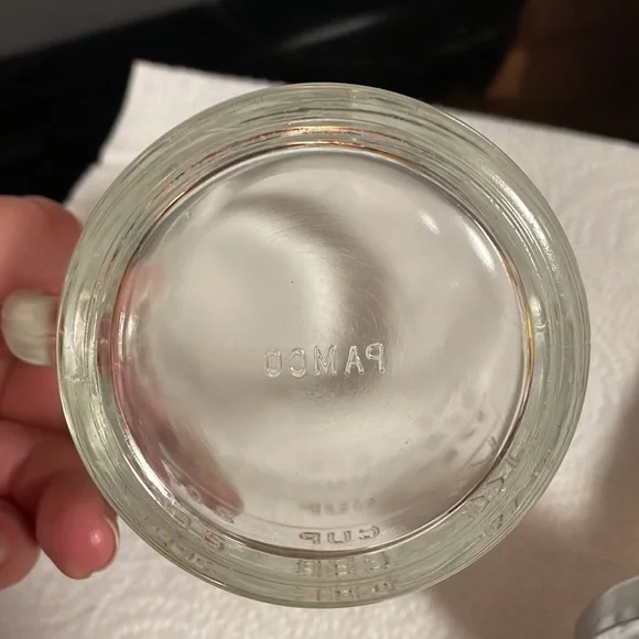 Vintage Pamco Food Nut Chopper Glass Handled Measuring Cup 1 1/2 Cup 12 Ounces - Picture 4 of 10